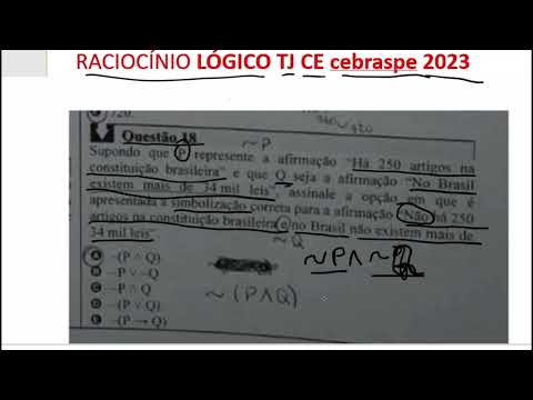 TJ CE 2023 GABARITO RACIOCÍCIO LÓGICO - QUESTÃO 18-CEBRASPE
