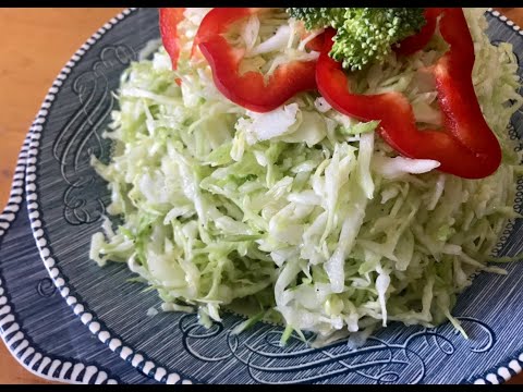 OLIVE OIL AND APPLE CIDER COLESLAW (KUPUS SALATA) fresh alternative to regular coleslaw