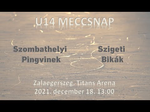 U14 Szombathelyi Pingvinek - Szigeti Bikák (élő közvetítés)