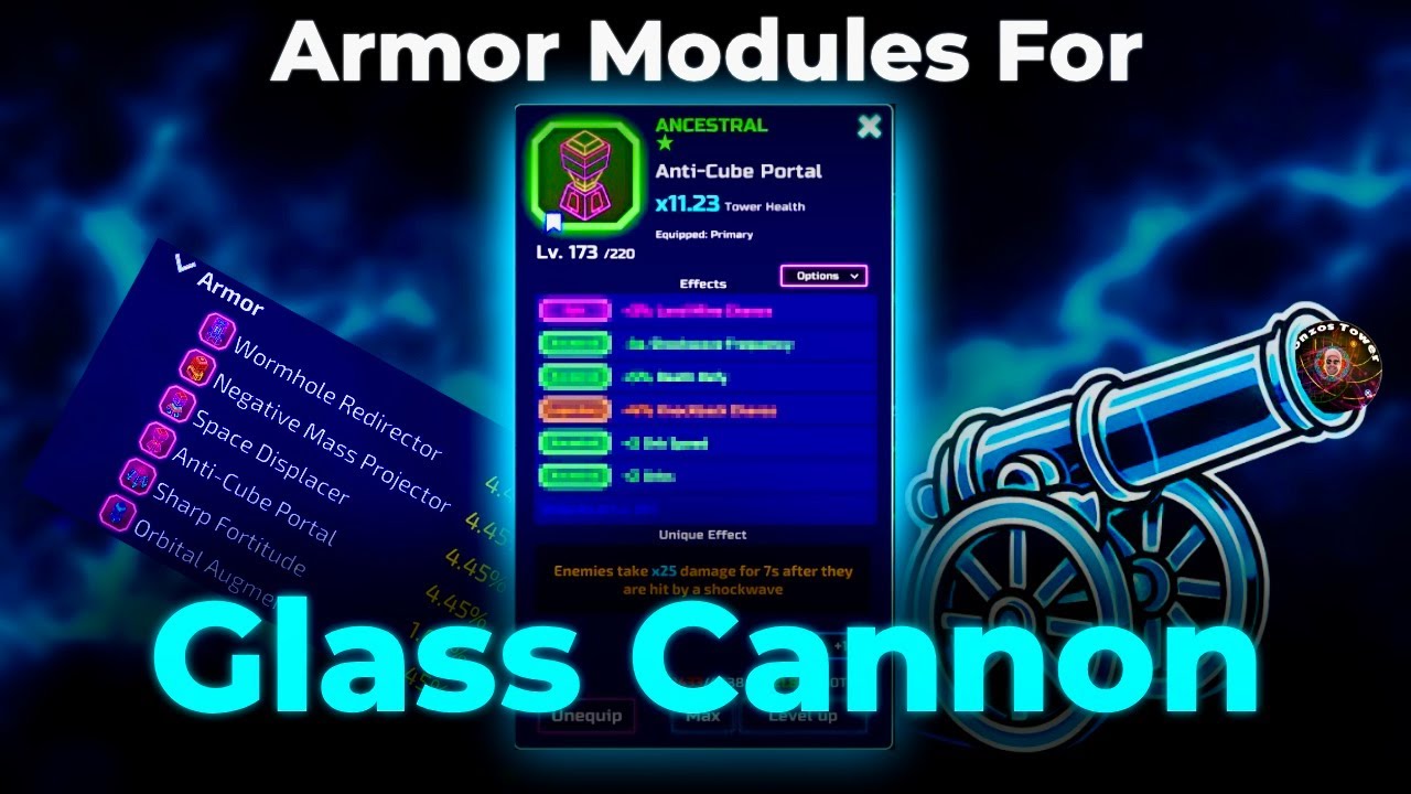 Tower Tips - Armor Modules for Glass Cannon
