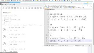 A034 AP Classroom Unit 4 Progress 1 through 9 worked out