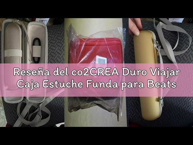 Vídeo relacionado con co2CREA Duro Viajar Caja Estuche Funda para Beats Pill Altavoz inalámbrico Bluetooth Micrófono Incorporado(Funda Solo)