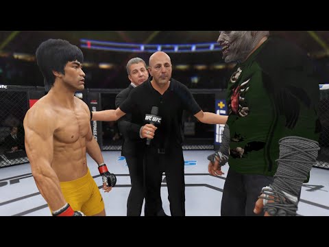 Bruce Lee vs. Green Zombie - EA Sports UFC 4 - Dragon Fight 🔥🐲