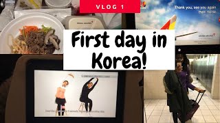 KOREA VLOG: Asiana Airlines, Incheon Airport, and Meeting Coworkers