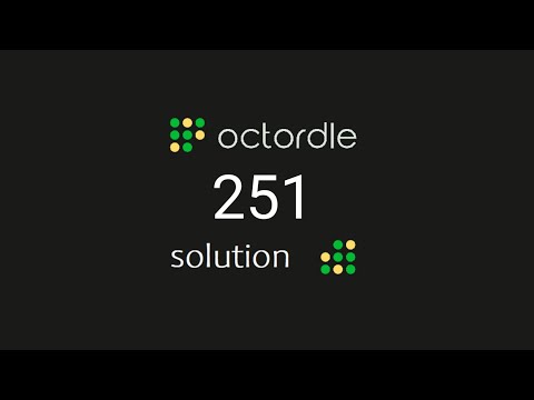 Octordle 251 solution - 2nd October 2022
