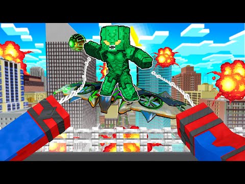 ÖRÜMCEK ADAM VS YEŞİL CİN - Minecraft