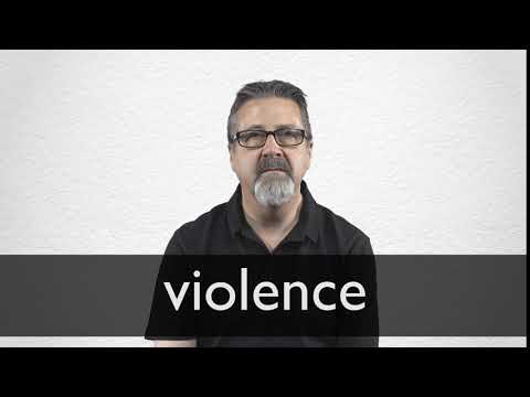 meaning of violent in english