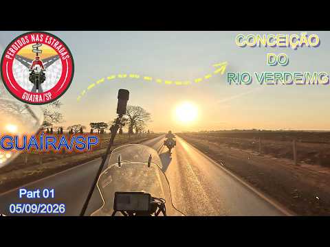 SAINDO GUAIRA/SP DE MOTO ATÉ SUL DE MINAS GERAIS