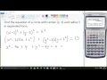 Writing The Equation Of A Circle In Expanded Form