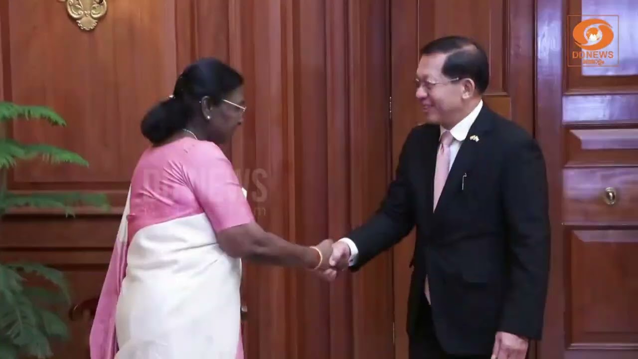 ഡൽഹിയിൽ മ്യാൻമർ പ്രസിഡന്റ് - ഉ മിൻ ഓങ് ഹ്ലൈങ്ങ്, രാഷ്?