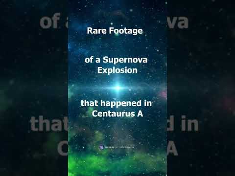 Rare footage of a Supernova Explosion that happened in Centaurus A #Shorts