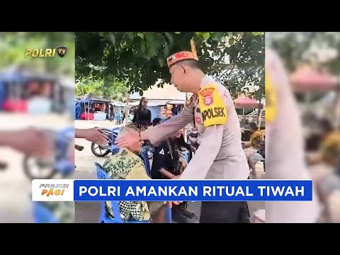 POLSEK KAHAYAN TENGAH AMANKAN RITUAL TIWAH DAN WARGA DIIMBAU HINDARI PERJUDIAN