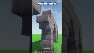 wall Buildhack #shorts #minecraft