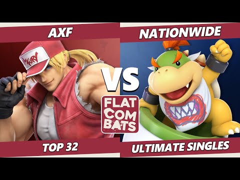 Flat Combats 4 Top 32 - AxF (Terry) Vs. NationWide (Bowser Jr.) SSBU Smash Ultimate