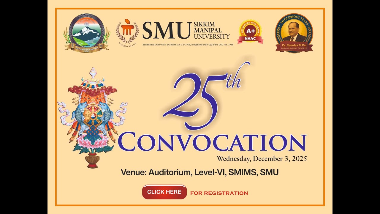 25th Convocation - Sikkim Manipal University, 2025