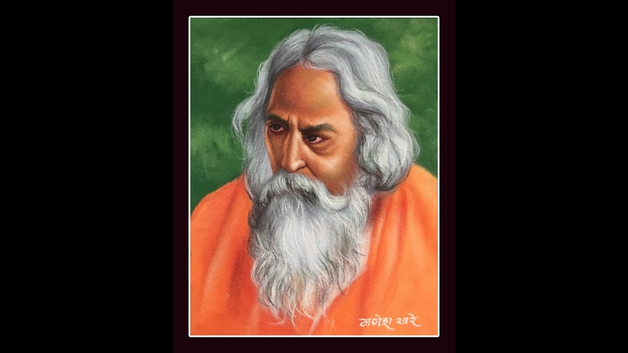Portrait rangoli design saint by ganesh khare