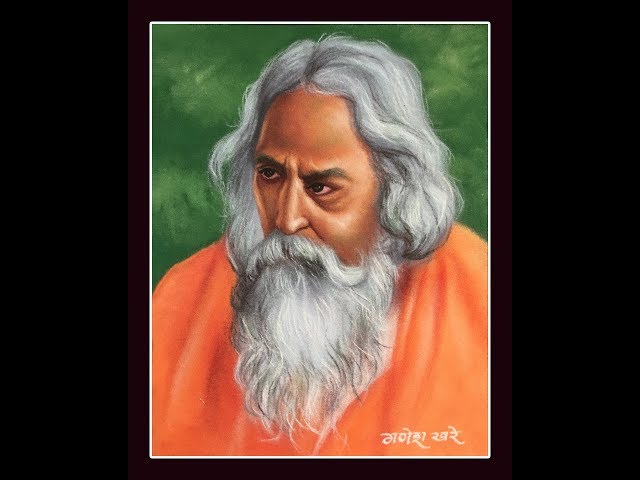 Portrait rangoli design saint by ganesh khare