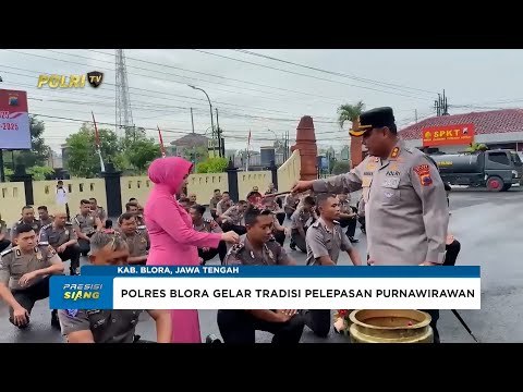 POLRES BLORA GELAR UPACARA KENAIKAN PANGKAT DAN WISUDA PURNABAKTI PERSONEL
