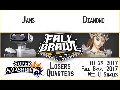 Fall Brawl 2017: Jams (ROB, Cloud) vs. Diamond (Zelda) - SSB4 Singles Loses Quarters