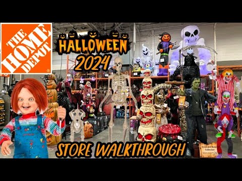 Home Depot NEW Halloween Decor 2024 Full Store Walkthrough (Awesome New items)