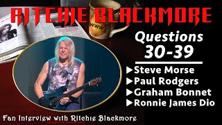 Ritchie Blackmore interview - Fan Questions #30 thru #39 - 1996 #RBWWW #Rainbow @TruCandiceNight