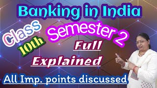 Banking in India | Class 10 #icse | Economics | #semester2 | Anu Srivastava