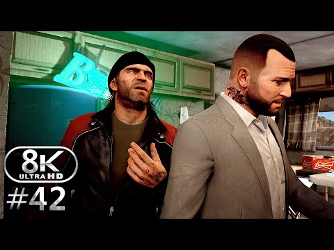 GTA V 8K Ultra Graphics Gameplay Walkthrough Part 42 - GTA V 8K 60FPS PC No Commentary