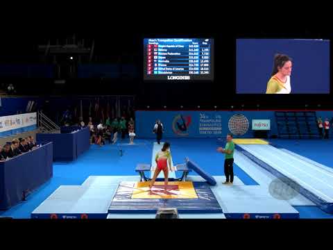 GAGO Diana (POR) W - 2019 Trampoline Worlds, Tokyo (JPN) - Qualification Double Mini R2
