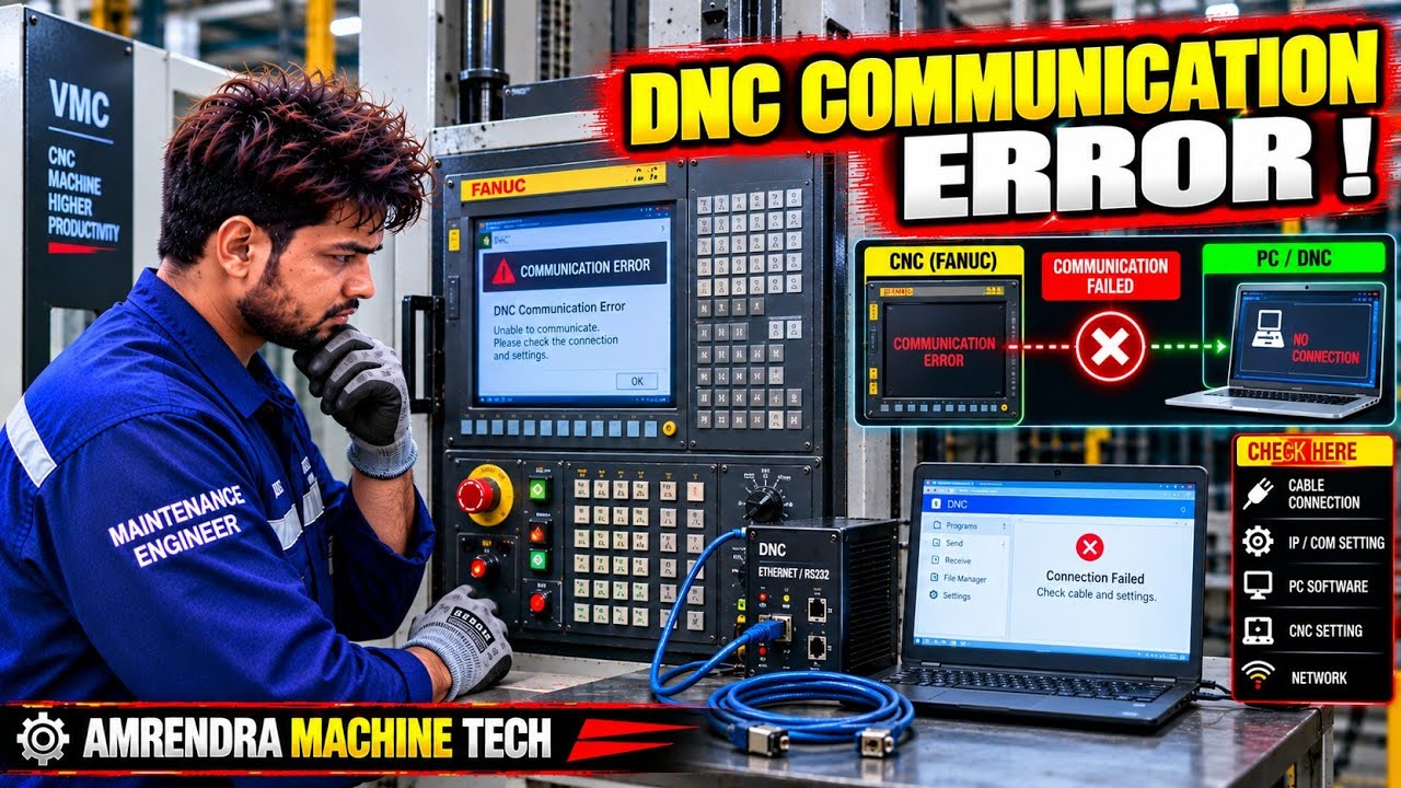 How to Fix FANUC CNC Communication Errors in Your DNC System