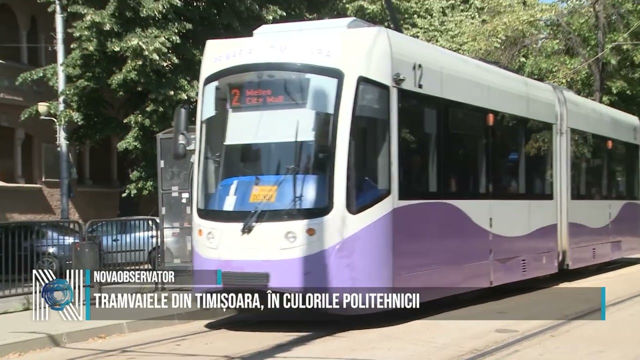 Tramvaiele din Timișoara, în culorile Politehnicii
