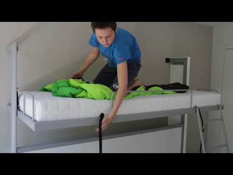 Folding beds and bunkbeds for hotels and hostels