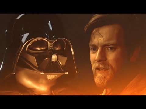 Darth Vader Burns Obi-Wan Improvised