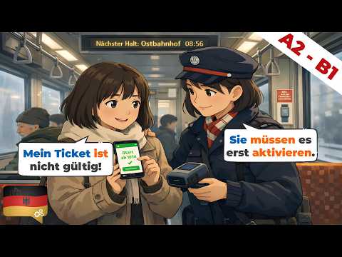 10 Deutsch Dialogen (A2-B1) | Deutsch lernen durch Hören | Wortschatz & Geschichten