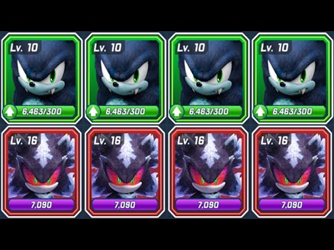 Sonic Forces - Werehog vs Mephiles the Dark - All 73 Characters Unlocked Android Gameplay Run Battle