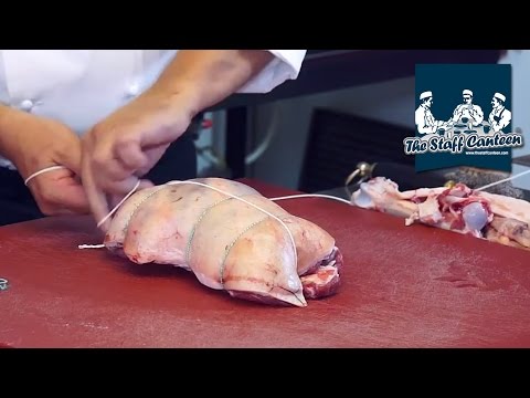 How to prepare a Scotch leg of lamb for carvery roast joints