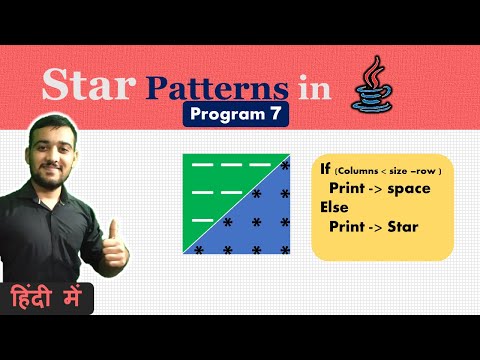 Star Pattern Program In Java 7 Coding Wallah