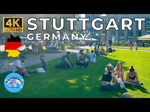 Stuttgart, Germany Walking Tour - Hot Summer Day 2025 🌞 - 4K 60fps