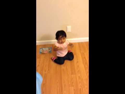 Rutvi shouting mummy