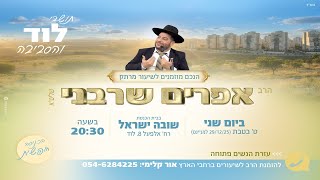 לוד- שידור חי- הרב אפרים שרבני (הרב אפרים שרבני) - התמונה מוצגת ישירות מתוך אתר האינטרנט יוטיוב. זכויות היוצרים בתמונה שייכות ליוצרה. קישור קרדיט למקור התוכן נמצא בתוך דף הסרטון