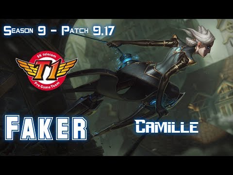SKT T1 Faker CAMILLE vs AHRI Mid - Patch 9.17 KR Ranked