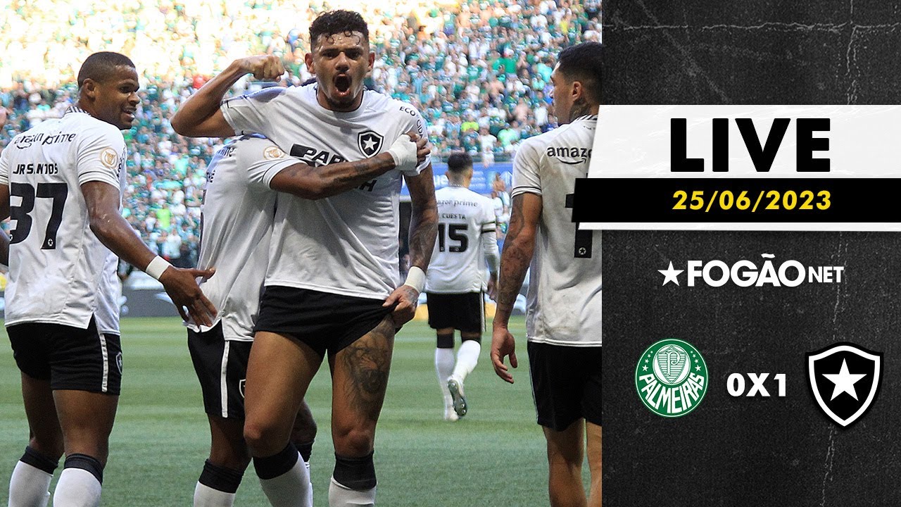 LIVE | Pós-jogo e repercussão da grande vitória do líder Botafogo sobre o Palmeiras