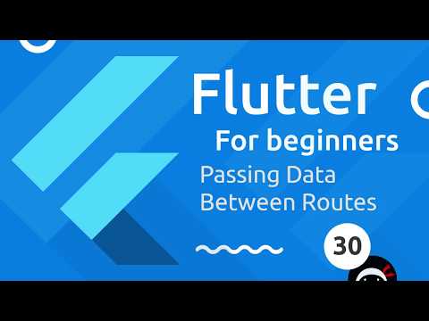 Flutter Tutorial for Beginners 30 Passing Route Data