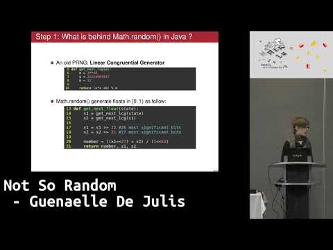 Hack.lu 2018: Not So Random - Guenaelle De Julis
