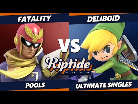 Riptide 2025 - Fatality (Captain Falcon) Vs. deliboid (Toon Link) Smash Ultimate - SSBU