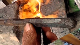 Download lagu jangan buang bekas MATA DRIL pandai besi ini membuat golok cantik dari mata dril #sharpeningknives mp3