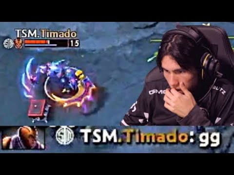 TSM Timado Breaks his Items and calls GG Against Team Aster in The Berlin Major Dota 2