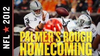 Raiders vs Bengals 2012: Carson Palmer Harassed All Day, Oakland Drops to 3-8 with 34-10 Loss