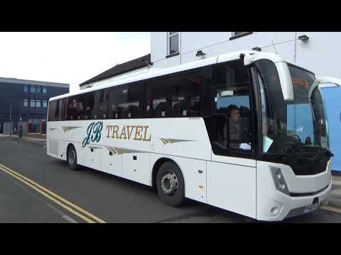J&B Travel of Leeds PO68BYL Mobipeople Coach on Rail Replacement work in Middlesbrough. 18/07/2020