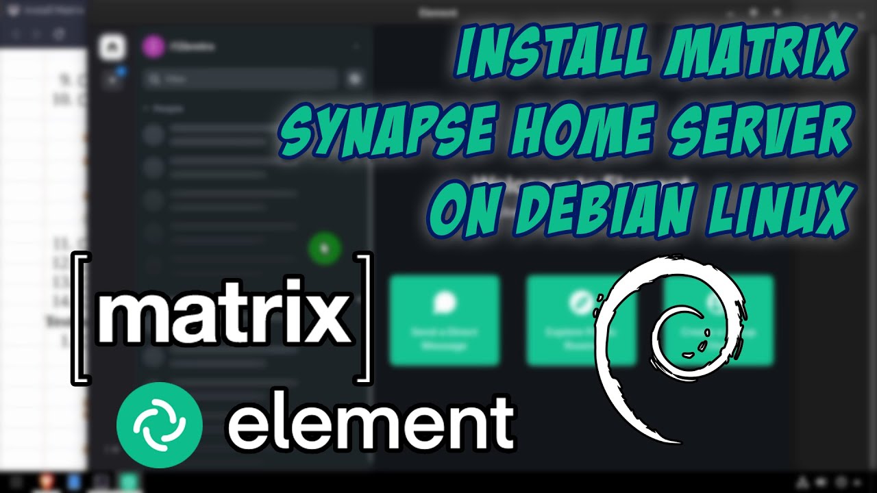 Install Matrix Synapse Home Server on Debian Linux