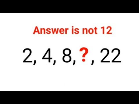 2, 4, 8, ? , 22. Answer is not 12. 99% could not complete this Ukraine series test! #ukraine